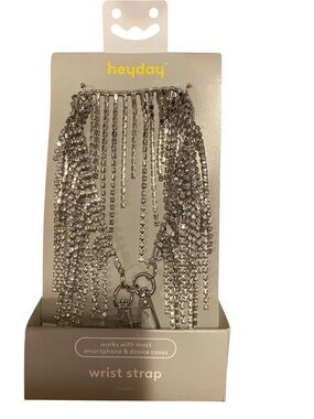 Hey Day~ Silver Rhinestone Fringe Wrist Strap for IPhone 
New